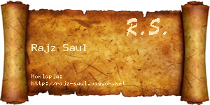 Rajz Saul névjegykártya